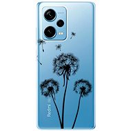 iSaprio Three Dandelions pro black pro Xiaomi Redmi Note 12 Pro+ 5G - Phone Cover