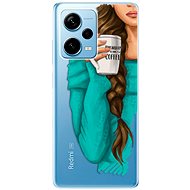 iSaprio My Coffe and Brunette Girl pro Xiaomi Redmi Note 12 Pro+ 5G - Phone Cover