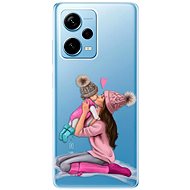 iSaprio Kissing Mom pro Brunette and Girl pro Xiaomi Redmi Note 12 Pro+ 5G - Phone Cover