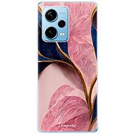 iSaprio Pink Blue Leaves pro Xiaomi Redmi Note 12 Pro+ 5G - Phone Cover