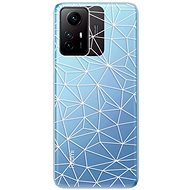 iSaprio Abstract Triangles 03 pro white pro Xiaomi Redmi Note 12S - Phone Cover
