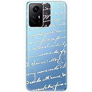 iSaprio Handwriting 01 pro white pro Xiaomi Redmi Note 12S - Phone Cover