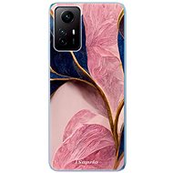 iSaprio Pink Blue Leaves pro Xiaomi Redmi Note 12S - Phone Cover