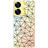 iSaprio Abstract Triangles 03 pro black pro Realme C55 - Phone Cover