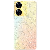iSaprio Abstract Triangles 03 pro white pro Realme C55 - Phone Cover