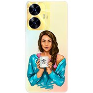 iSaprio Coffe Now pro Brunette pro Realme C55 - Phone Cover