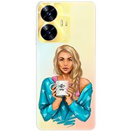 iSaprio Coffe Now pro Blond pro Realme C55 - Phone Cover