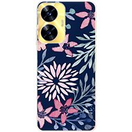 iSaprio Leaves on Blue pro Realme C55 - Phone Cover