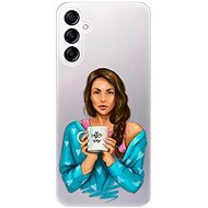 iSaprio Coffe Now pro Brunette pro Samsung Galaxy A14 / A14 5G - Phone Cover