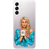 iSaprio Coffe Now pro Blond pro Samsung Galaxy A14 / A14 5G - Phone Cover