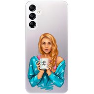 iSaprio Coffe Now pro Redhead pro Samsung Galaxy A14 / A14 5G - Phone Cover