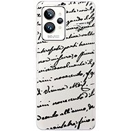 iSaprio Handwriting 01 pro black pro Realme GT 2 Pro - Phone Cover