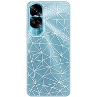 iSaprio Abstract Triangles 03 pro white pro Honor 90 Lite 5G - Phone Cover