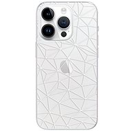 iSaprio Abstract Triangles 03 pro white pro iPhone 15 Pro - Phone Cover