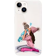 iSaprio Kissing Mom pro Brunette and Boy pro iPhone 15 - Phone Cover