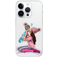 iSaprio Kissing Mom pro Brunette and Boy pro iPhone 15 Pro - Phone Cover