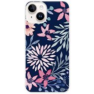 iSaprio Leaves on Blue pro iPhone 15 Plus - Phone Cover