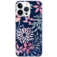 iSaprio Leaves on Blue pro iPhone 15 Pro Max - Phone Cover
