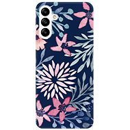 iSaprio Leaves on Blue pro Samsung Galaxy A04s - Phone Cover