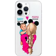 iSaprio Mama Mouse Blonde and Boy pro iPhone 15 Pro Max - Phone Cover