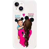 iSaprio Mama Mouse Brunette and Boy pro iPhone 15 - Phone Cover