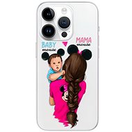 iSaprio Mama Mouse Brunette and Boy pro iPhone 15 Pro - Phone Cover