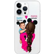 iSaprio Mama Mouse Brunette and Boy pro iPhone 15 Pro Max - Phone Cover
