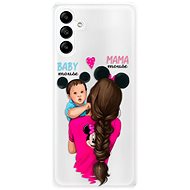 iSaprio Mama Mouse Brunette and Boy pro Samsung Galaxy A04s - Phone Cover