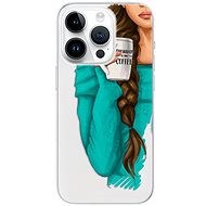 iSaprio My Coffe and Brunette Girl pro iPhone 15 Pro - Phone Cover
