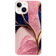iSaprio Pink Blue Leaves pro iPhone 15 - Phone Cover