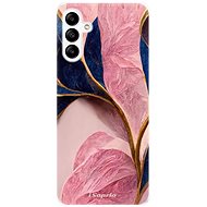 iSaprio Pink Blue Leaves pro Samsung Galaxy A04s - Phone Cover