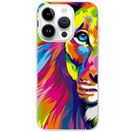 iSaprio Rainbow Lion pro iPhone 15 Pro - Phone Cover