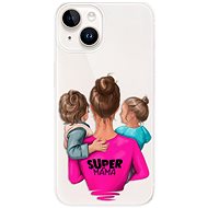 iSaprio Super Mama pro Boy and Girl pro iPhone 15 Plus - Phone Cover