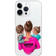 iSaprio Super Mama pro Boy and Girl pro iPhone 15 Pro Max - Phone Cover