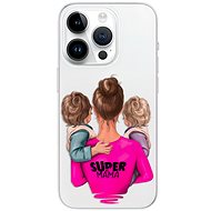 iSaprio Super Mama pro Two Boys pro iPhone 15 Pro - Phone Cover
