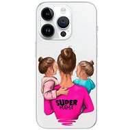 iSaprio Super Mama pro Two Girls pro iPhone 15 Pro - Phone Cover