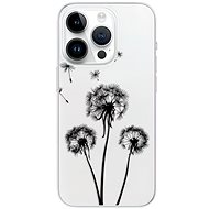 iSaprio Three Dandelions pro black pro iPhone 15 Pro - Phone Cover