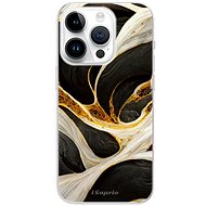 iSaprio Black and Gold pro iPhone 15 Pro - Phone Cover
