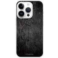 iSaprio Black Wood 13 pro iPhone 15 Pro - Phone Cover