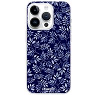 iSaprio Blue Leaves 05 pro iPhone 15 Pro - Phone Cover