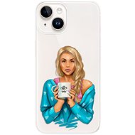 iSaprio Coffe Now pro Blond pro iPhone 15 Plus - Phone Cover