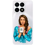 iSaprio Coffe Now pro Brunette pro Honor X8a - Phone Cover