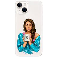 iSaprio Coffe Now pro Brunette pro iPhone 15 Plus - Phone Cover