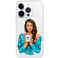 iSaprio Coffe Now pro Brunette pro iPhone 15 Pro - Phone Cover