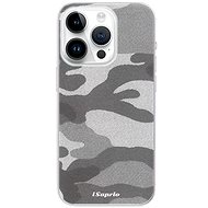 iSaprio Gray Camuflage 02 pro iPhone 15 Pro - Phone Cover