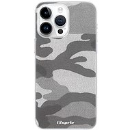 iSaprio Gray Camuflage 02 pro iPhone 15 Pro Max - Phone Cover