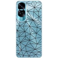 iSaprio Abstract Triangles 03 pro black pro Honor 90 Lite 5G - Phone Cover