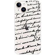 iSaprio Handwriting 01 pro black pro iPhone 15 - Phone Cover
