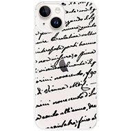 iSaprio Handwriting 01 pro black pro iPhone 15 Plus - Phone Cover