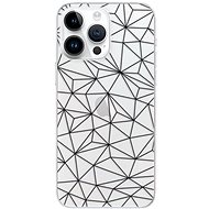 iSaprio Abstract Triangles 03 pro black pro iPhone 15 Pro Max - Phone Cover